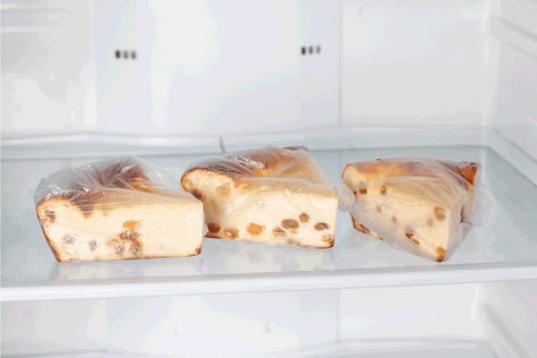 Frozen cheesecake with raisins in the freezer .How Long Will A Cheesecake Last In The Freezer