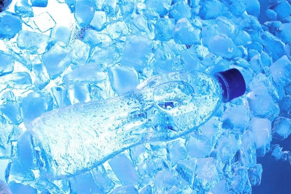 A bottle of water placed on ice, What Happens If Bottled Water Freezes?