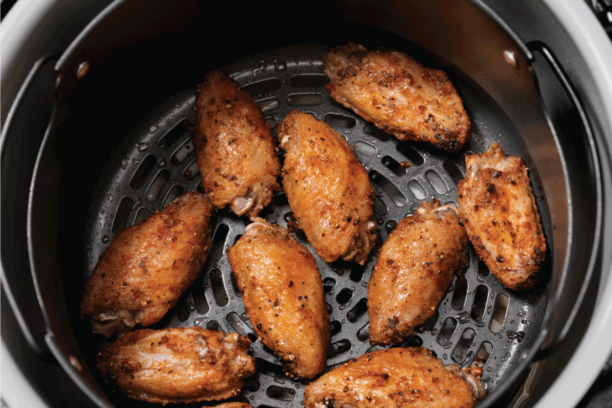 Air Fried, Crispy Chicken Wings

