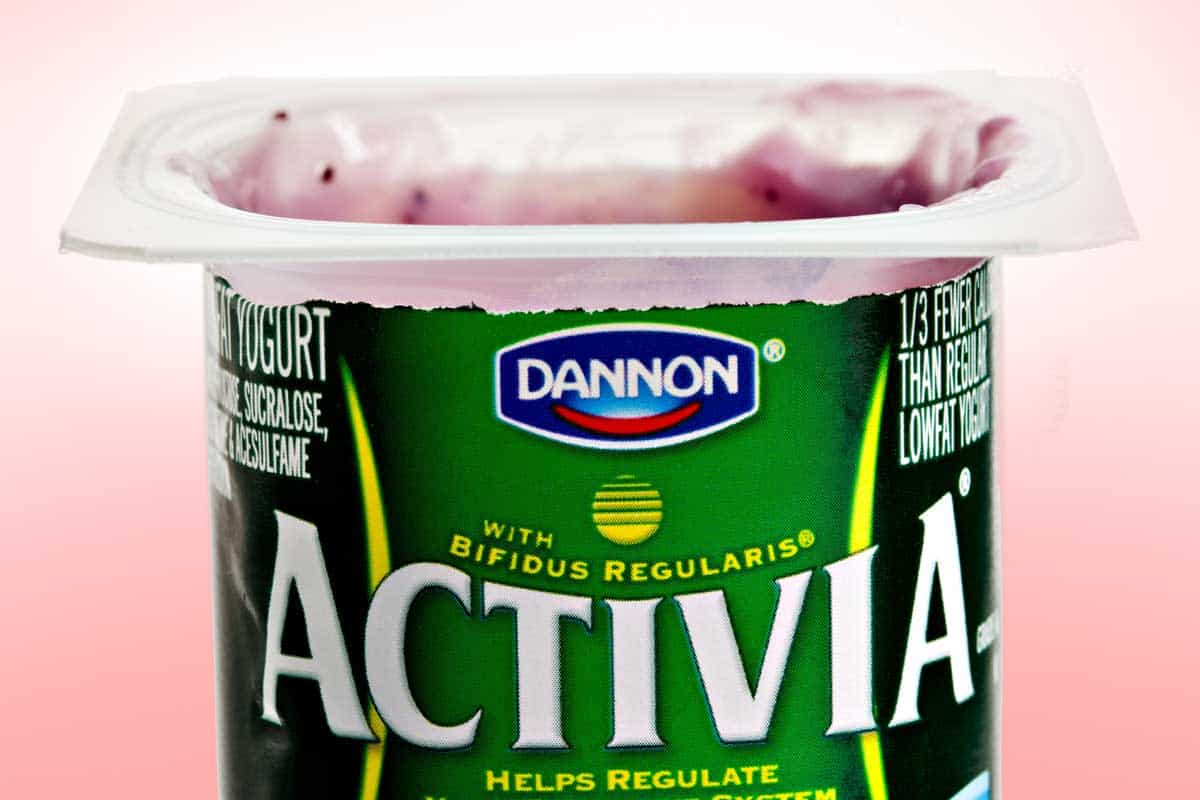 Blueberry flavored Activia light from a green 4 OZ plastic container, Can You Freeze Activia Yogurt?