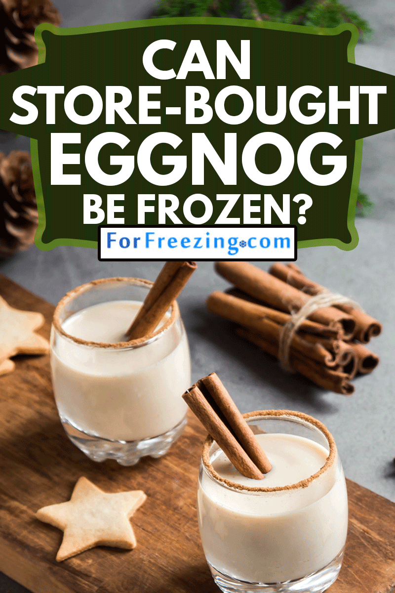 Eggnog with cinnamon and nutmeg for Christmas and winter holidays, Can Store-Bought Eggnog Be Frozen?