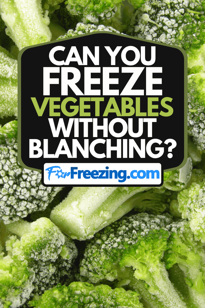 Close up view of frozen broccoli, Can You Freeze Vegetables Without Blanching?