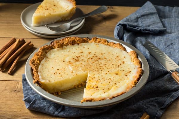 Delicious custard pie on a stainless steel container, Can You Freeze A Custard Pie?