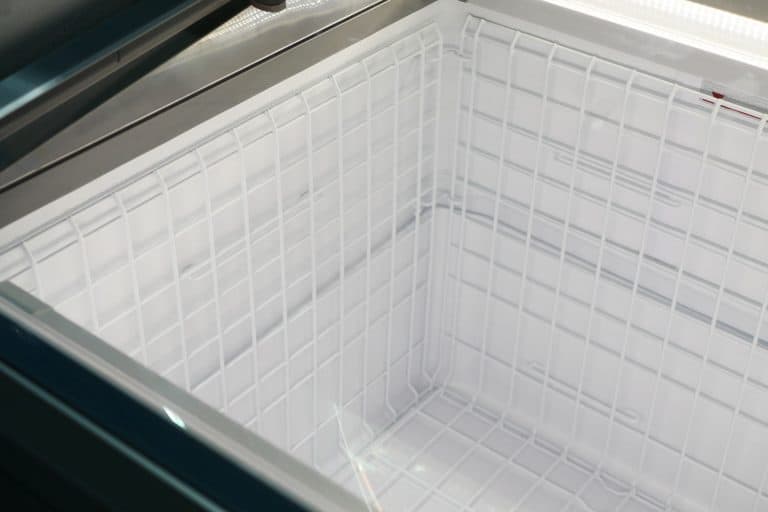 An empty chest freezer, How Wide Is A Typical Chest Freezer?