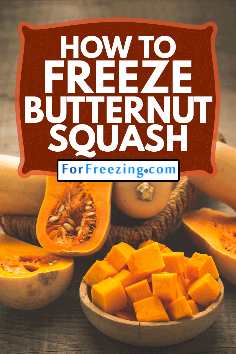 Fresh butternut squash on the wooden table, How To Freeze Butternut Squash