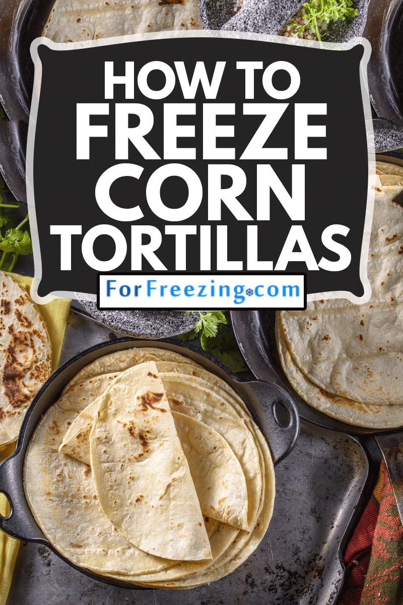 White Corn Tortillas on rusted wooden background, How To Freeze Corn Tortillas