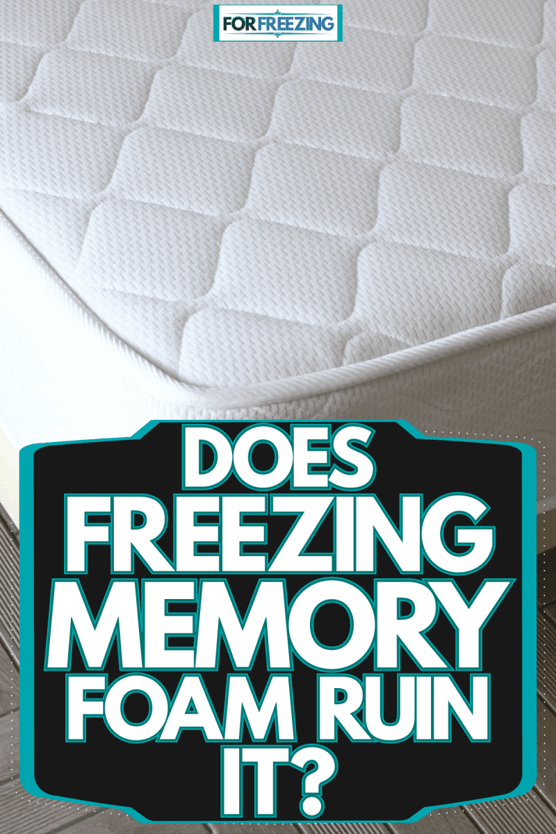 A super comfortable white colored memory foam, Does Freezing Memory Foam Ruin It?