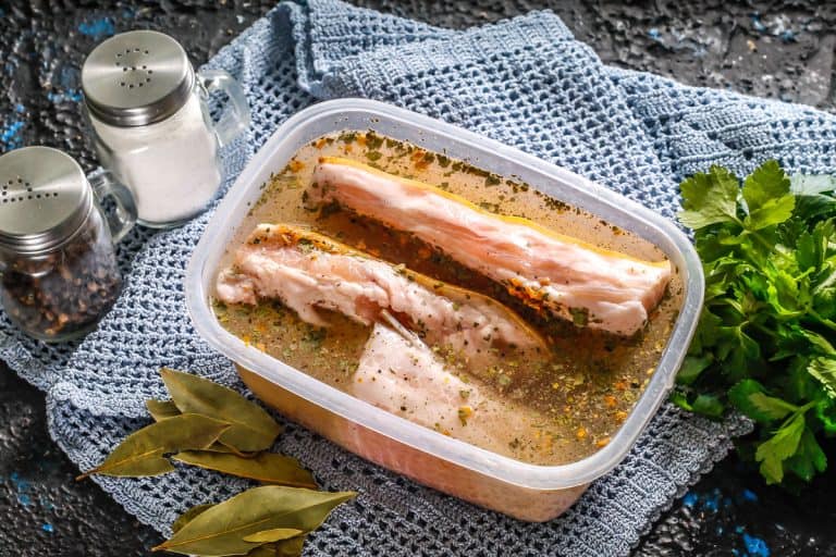 Tender lard in spices, cold meat snack lard in brine, Can You Freeze A Brined Turkey, Chicken, Or Other Meats?