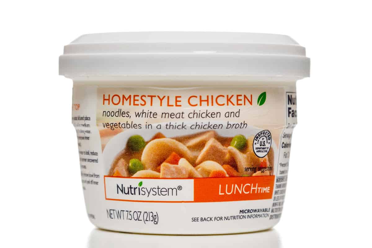 Nutrisystem lunchtime homestyle chicken broth jar