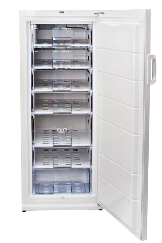 Household upright freezer drawers